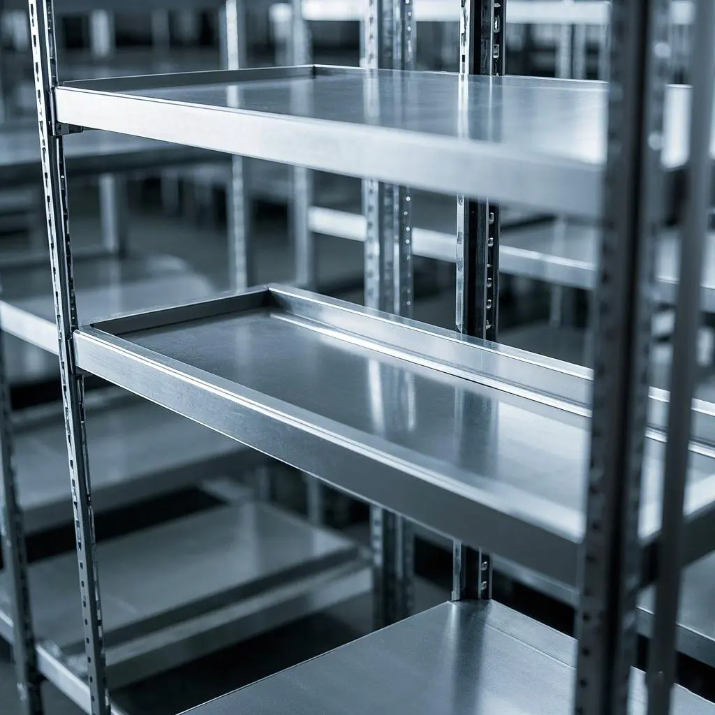 Stainless steel shelf pipes